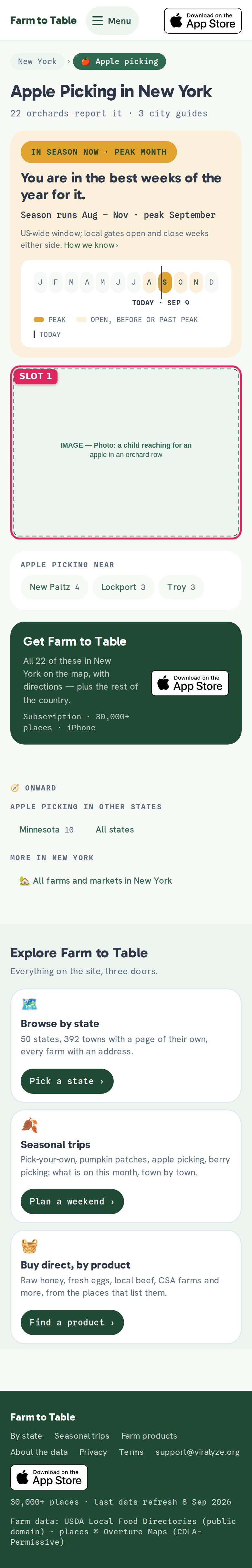 Apple Picking — штат — до, мобильная